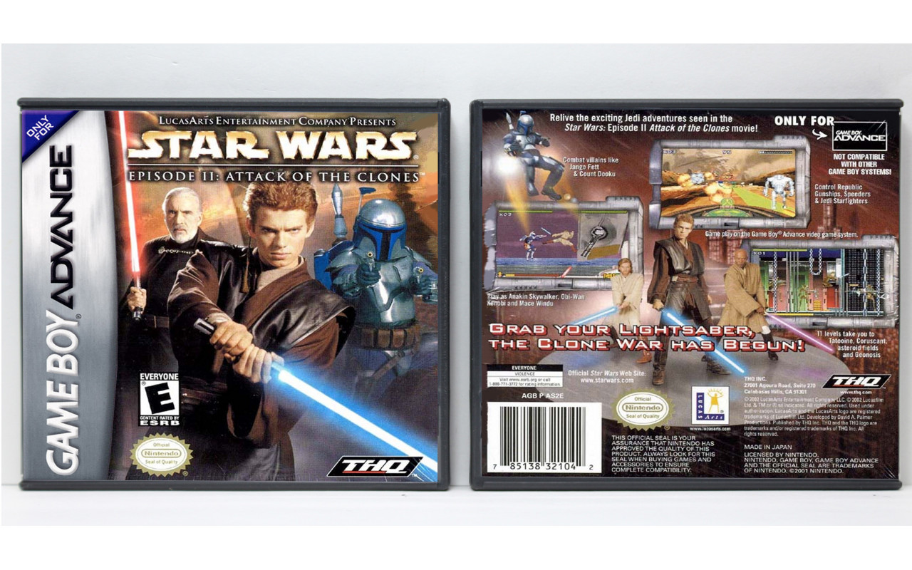 Gaming Relics - Game Boy Advance - Star Wars Episode II: Attack of the  Clones