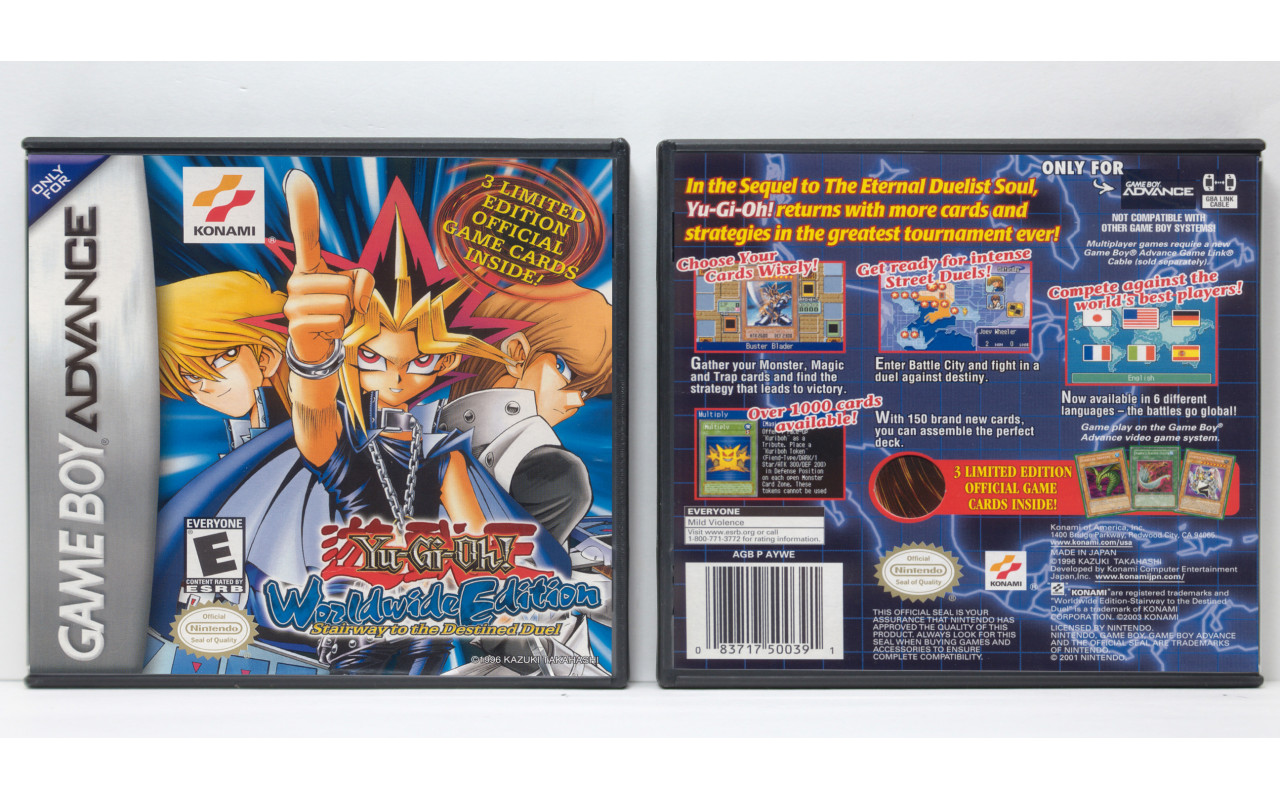 Gaming Relics - Game Boy Advance - Yu-Gi-Oh! Worldwide Edition ...