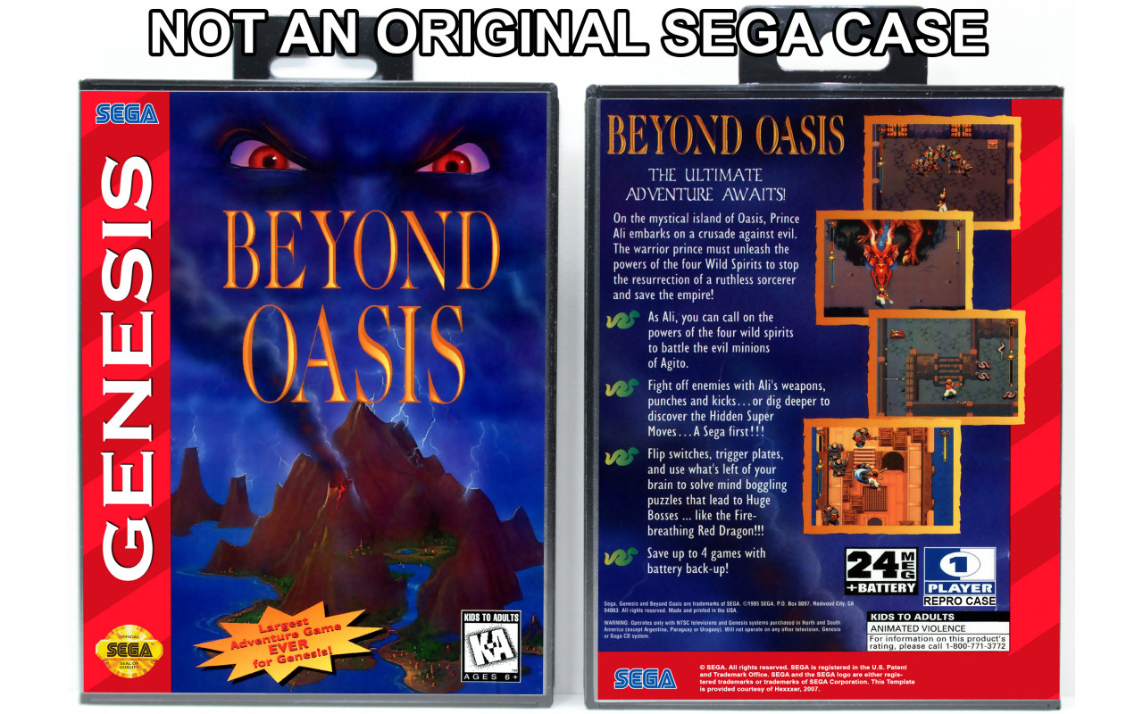 Gaming Relics - Sega Genesis - Beyond Oasis