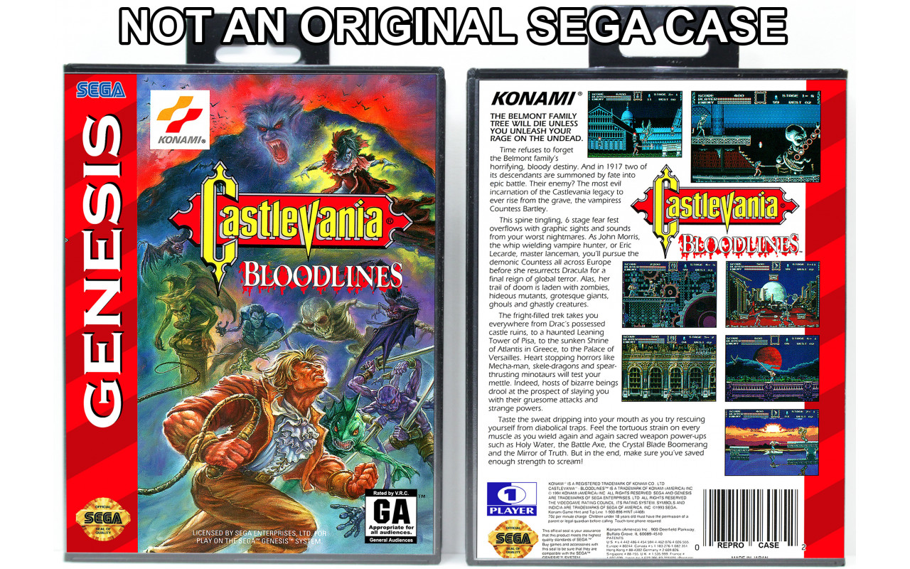 Gaming Relics - Sega Genesis - Castlevania: Bloodlines