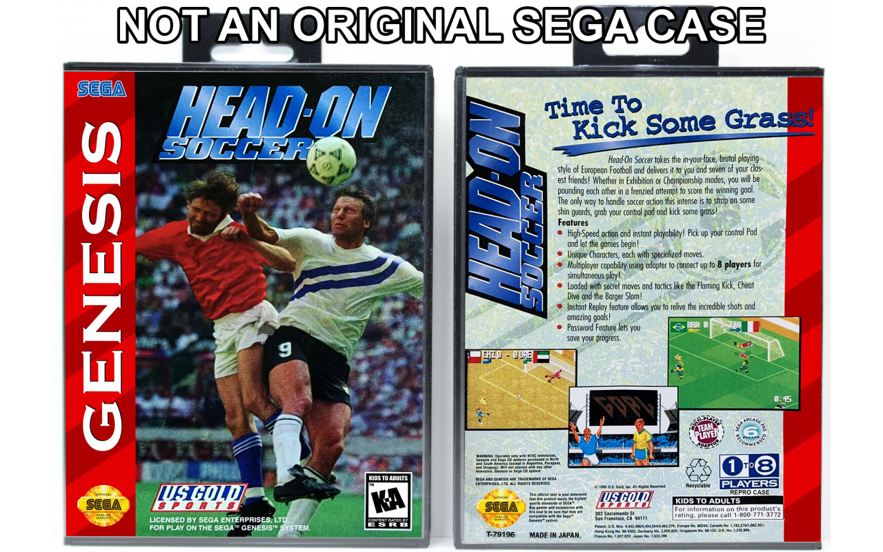 Gaming Relics - Sega Genesis - Head-On Soccer