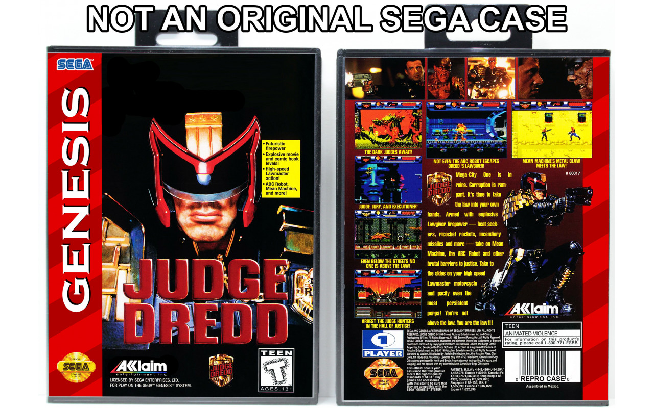 Gaming Relics - Sega Genesis - Judge Dredd