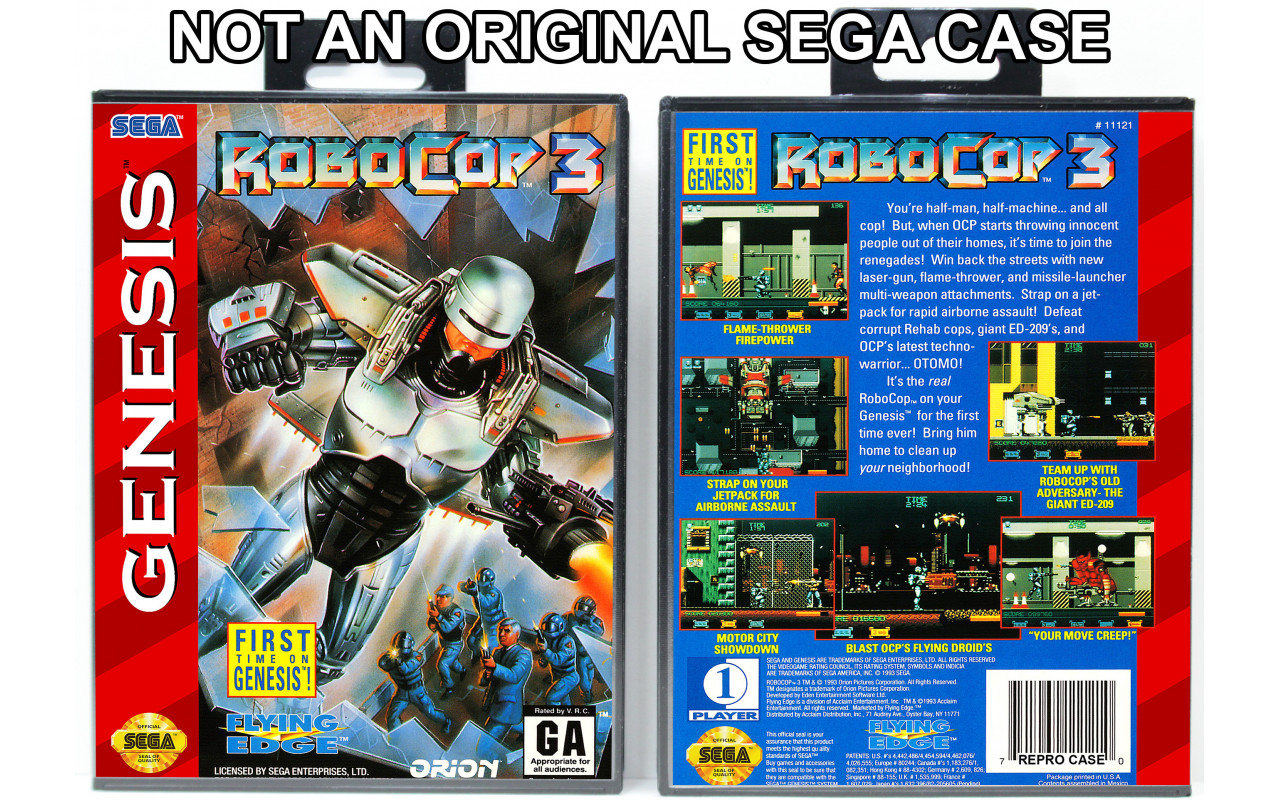 Gaming Relics - Sega Genesis - Robocop 3