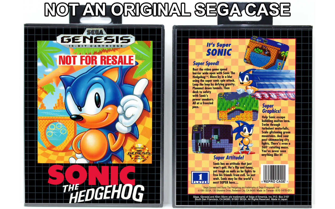 Sonic 1 Hedgehog - [Megadrive FR] 16-bit Cartridge Sega 1991