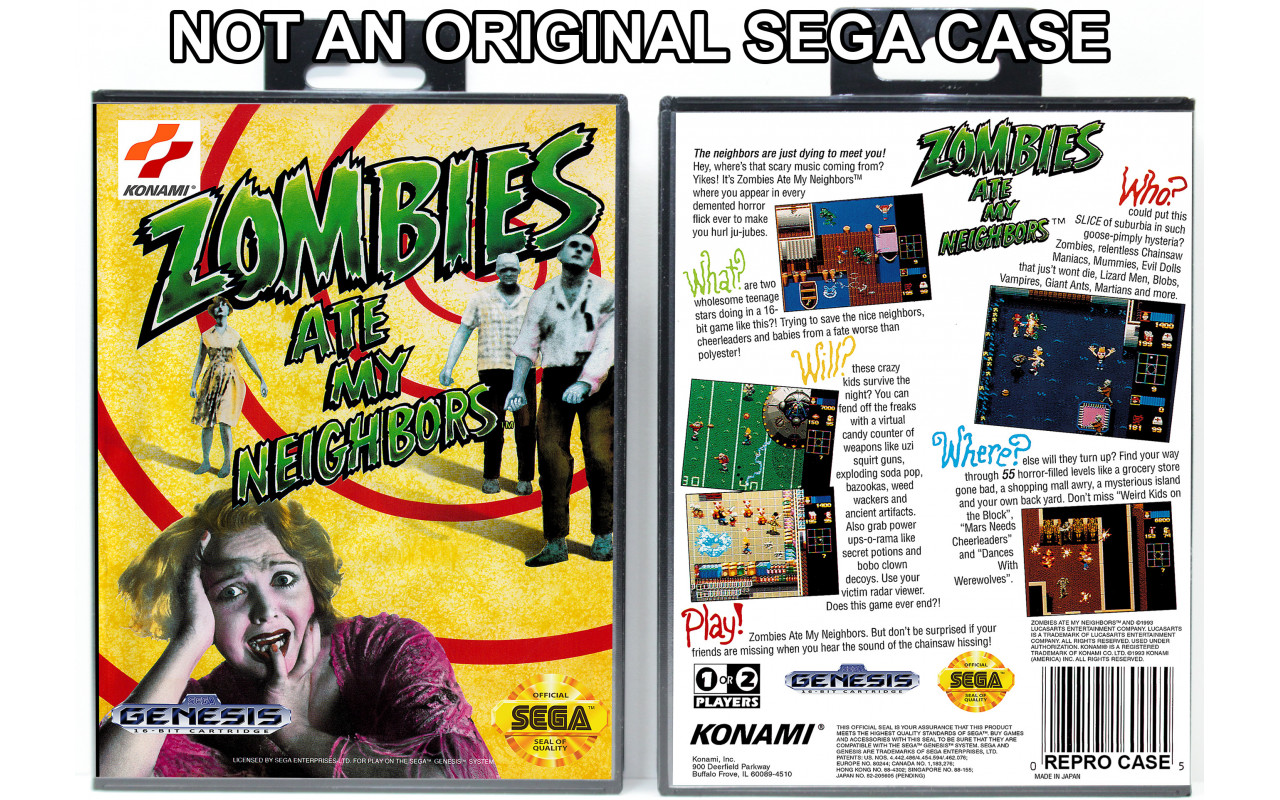 Gaming Relics - Sega Genesis - Zombies Ate My Neighbors