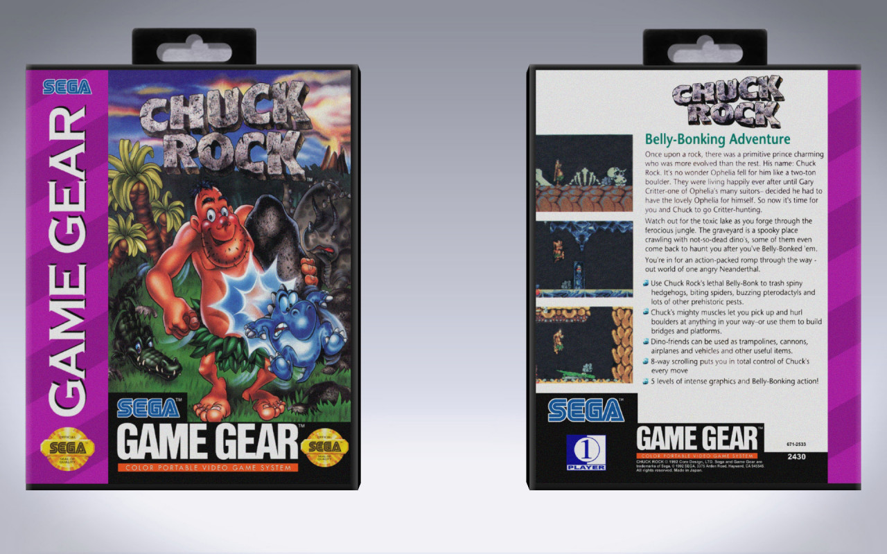 Gaming Relics - Sega - Game Gear - Chuck Rock