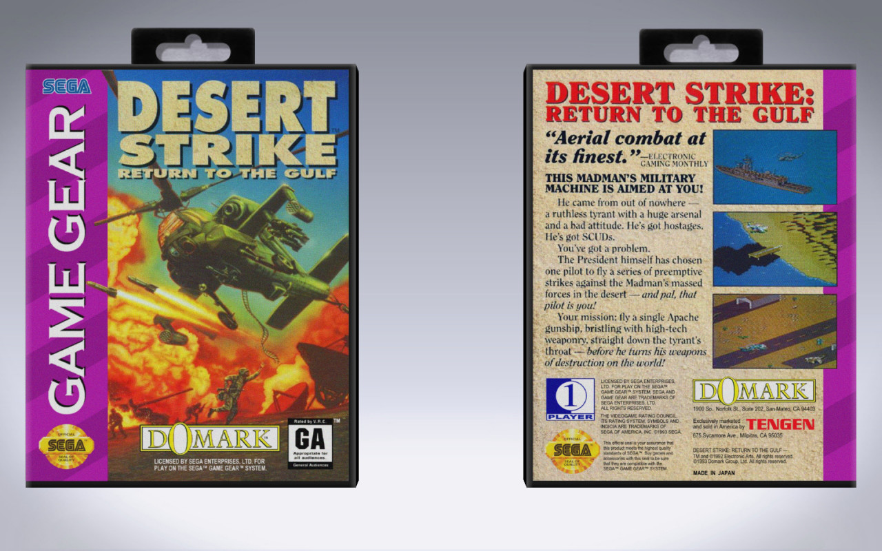 Gaming Relics - Game Gear - Desert Strike: Return to the Gulf