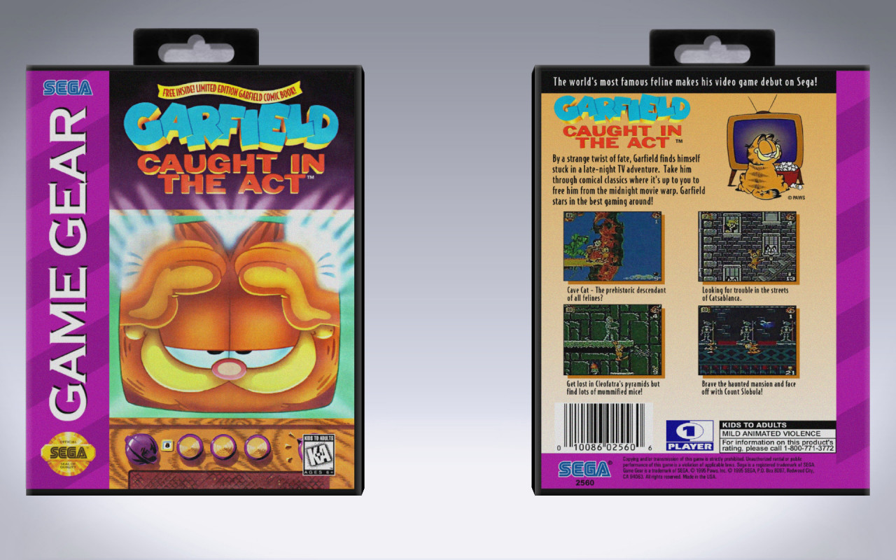 Gaming Relics - Game Gear - Garfield: Caught in the Act