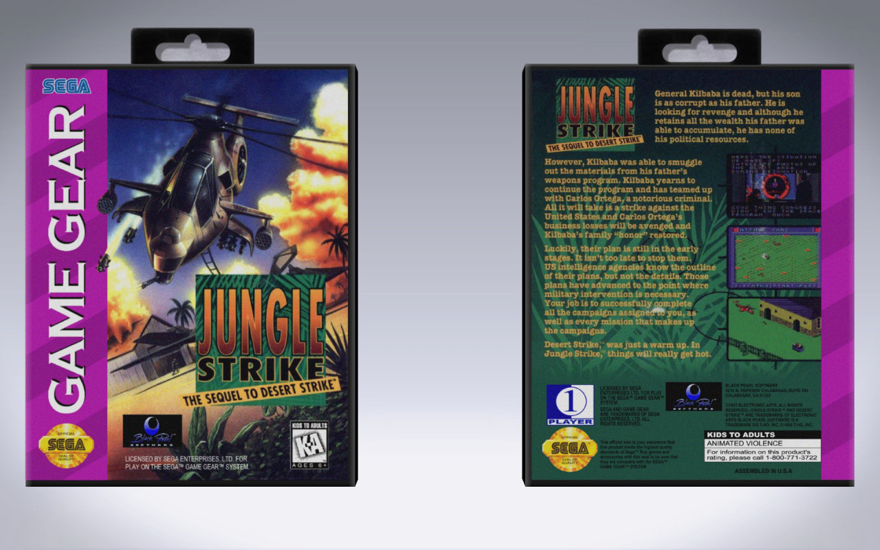 Gaming Relics - Game Gear - Jungle Strike: The Sequel to Desert Strike