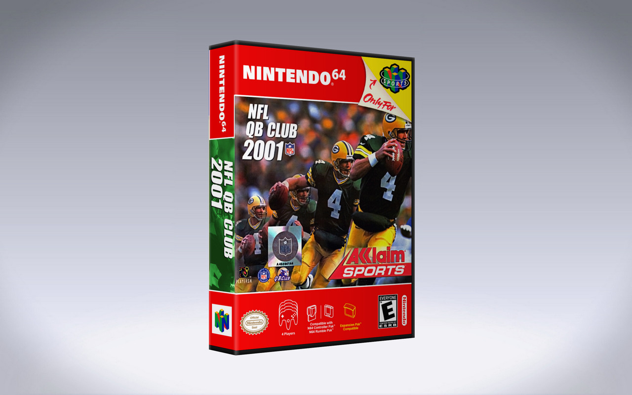 Gaming Relics - Nintendo 64 - Vertical Style - Nfl Quarterback Club 2001