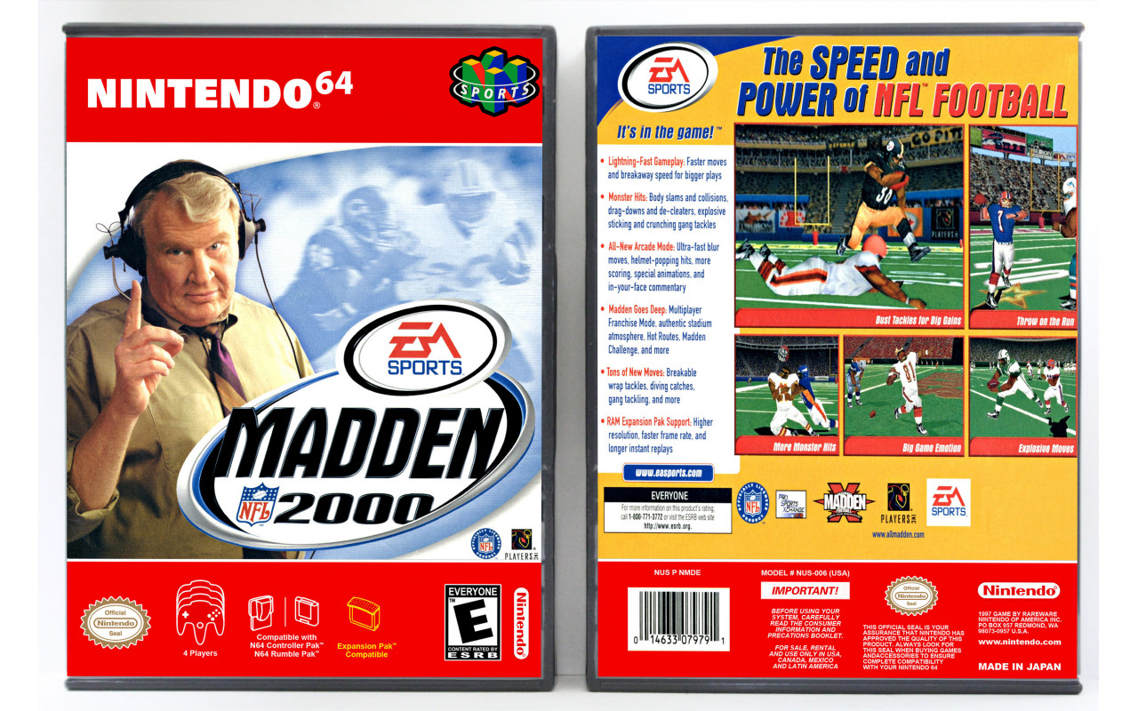 Gaming Relics - Nintendo 64 - Madden 2000