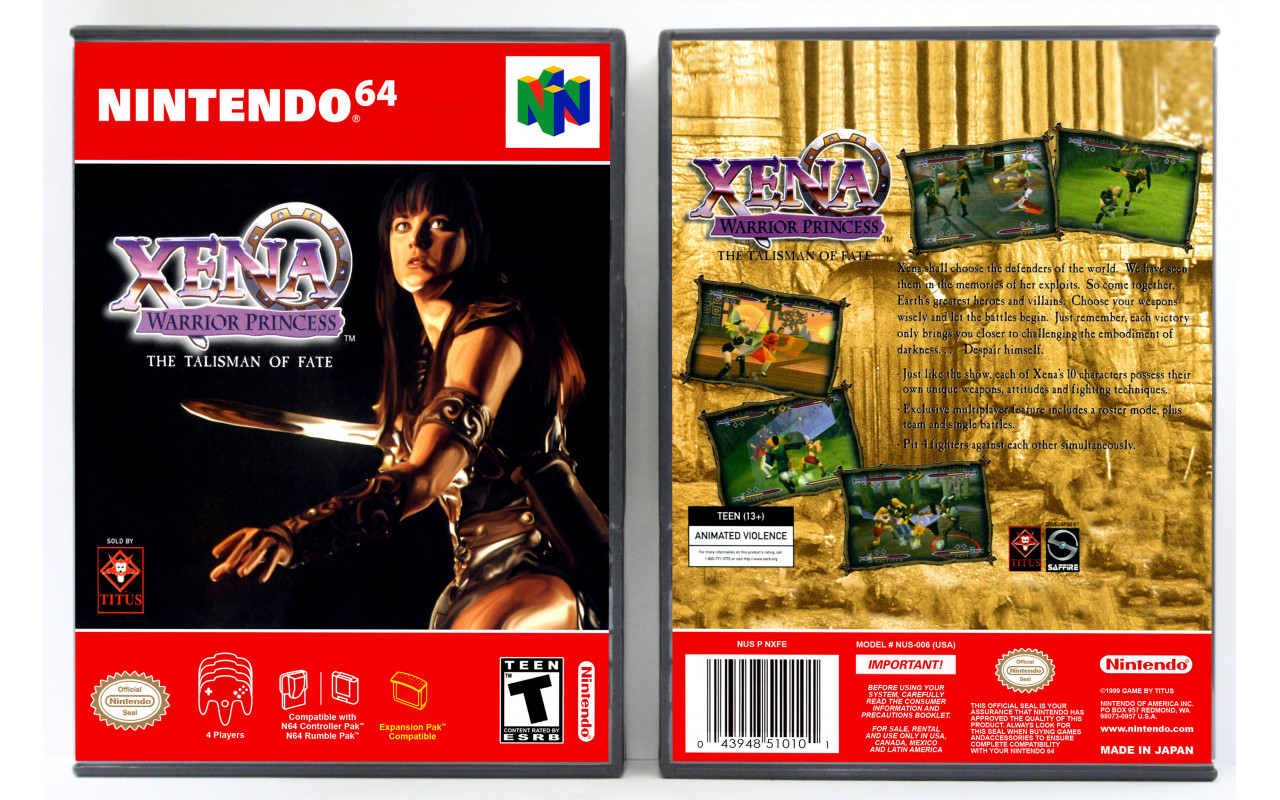 Gaming Relics - Nintendo 64 - Xena Warrior Princess: The Talisman of Fate