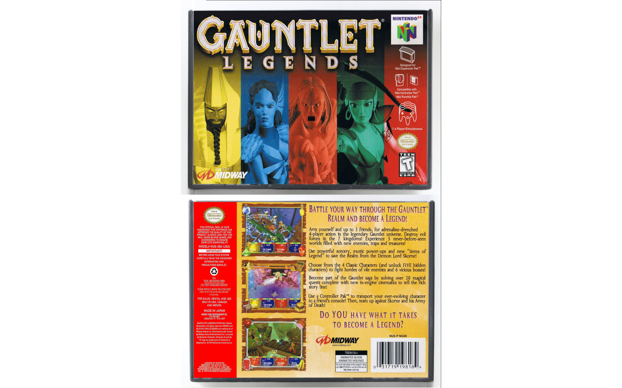 Gaming Relics - Nintendo 64 - Retail Style - Gauntlet Legends