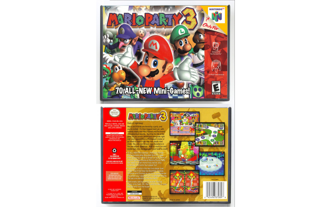 Mario Party 3 Nintendo 64 Game