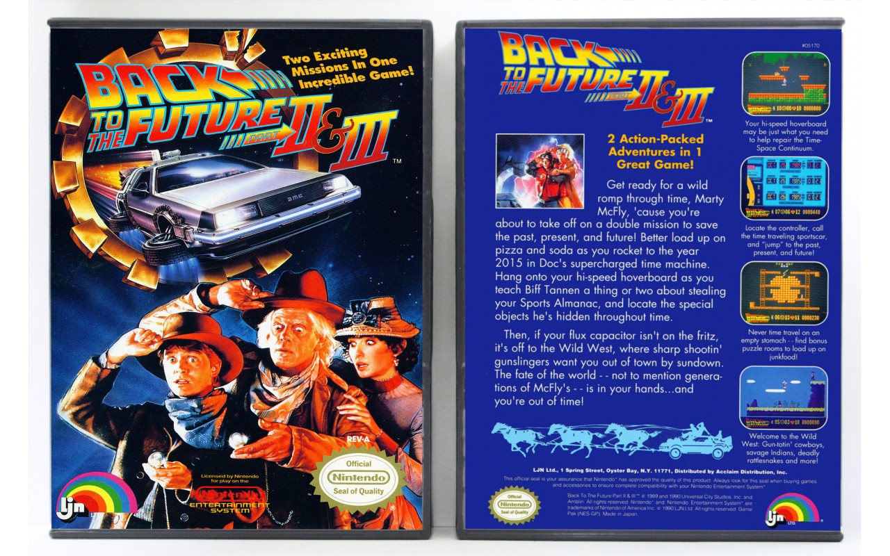 Gaming Relics - Nintendo NES - Back to the Future Part II and III