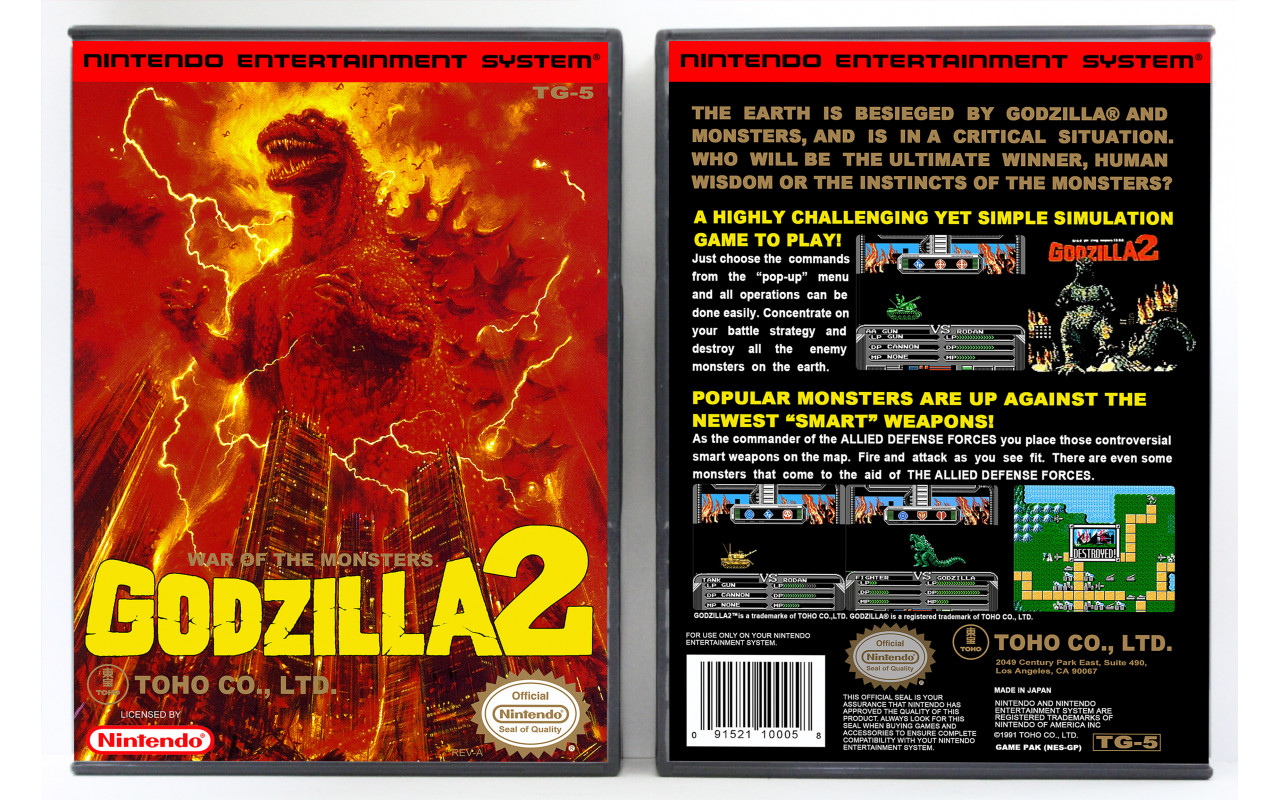 Gaming Relics - Nintendo NES - Godzilla 2: War of the Monsters