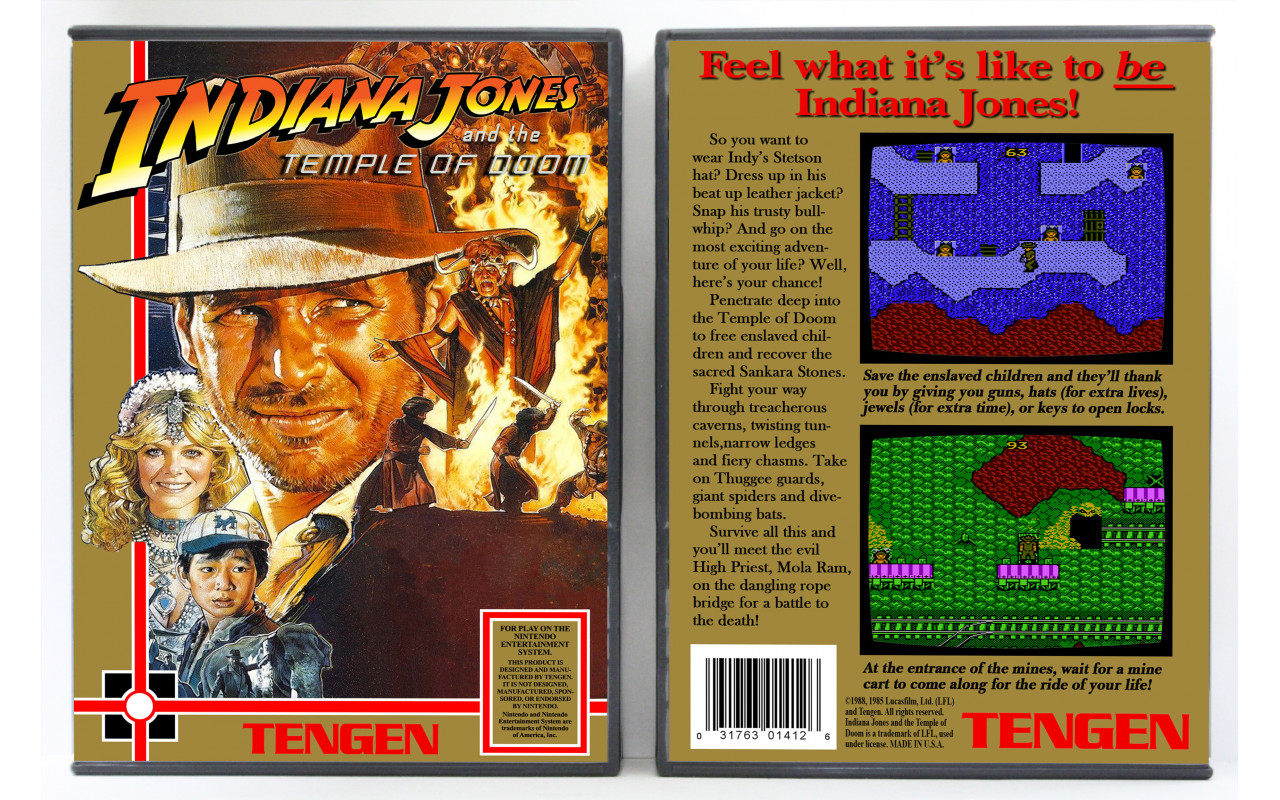 Gaming Relics - Nintendo NES - Indiana Jones and the Temple of Doom (Tengen)