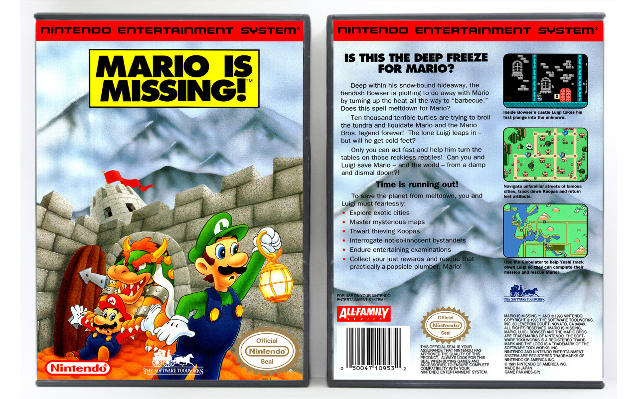 Gaming Relics - Nintendo NES - Mario Is Missing!