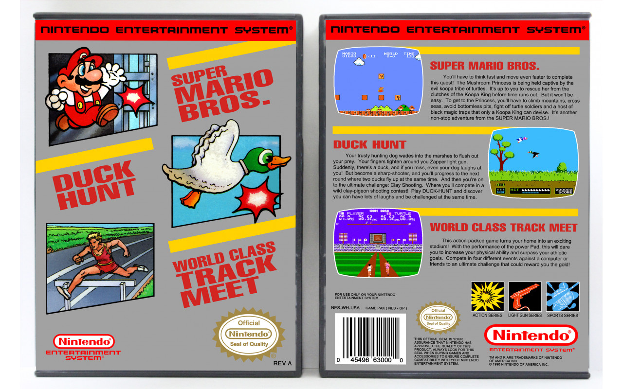 Gaming Relics - Super Mario Bros. / Duck Hunt / World Class Track Meet