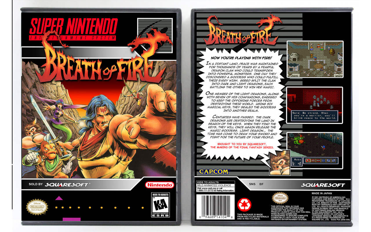 Gaming Relics - Super Nintendo - Breath of Fire