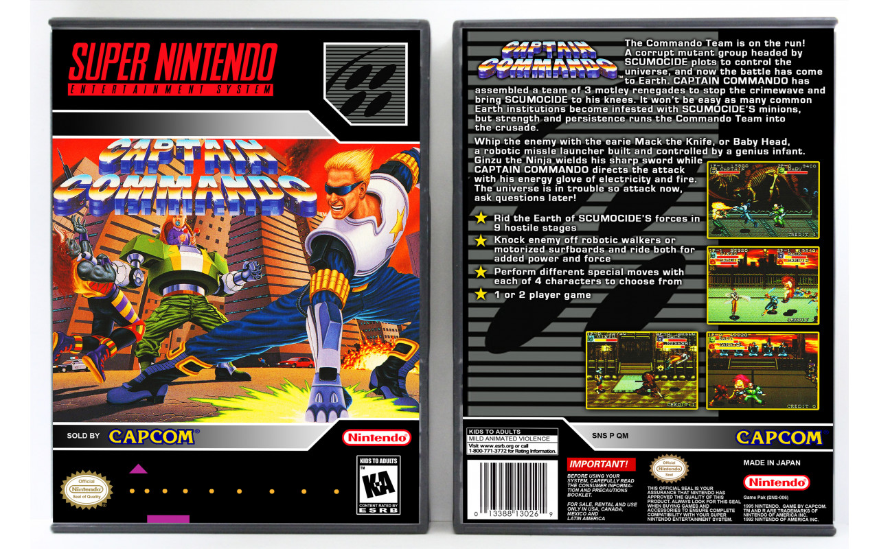 Gaming Relics - Super Nintendo - Captain Commando