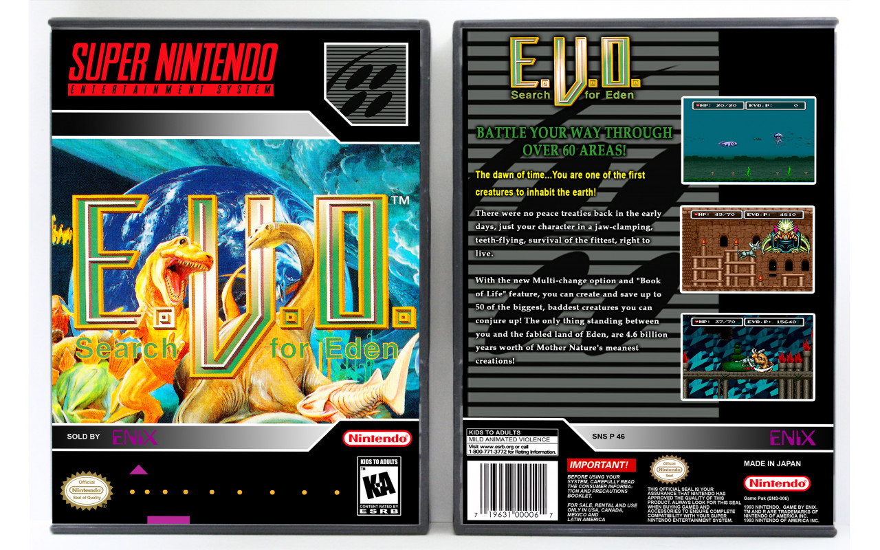 E.V.O.: Search for Eden, Super Nintendo