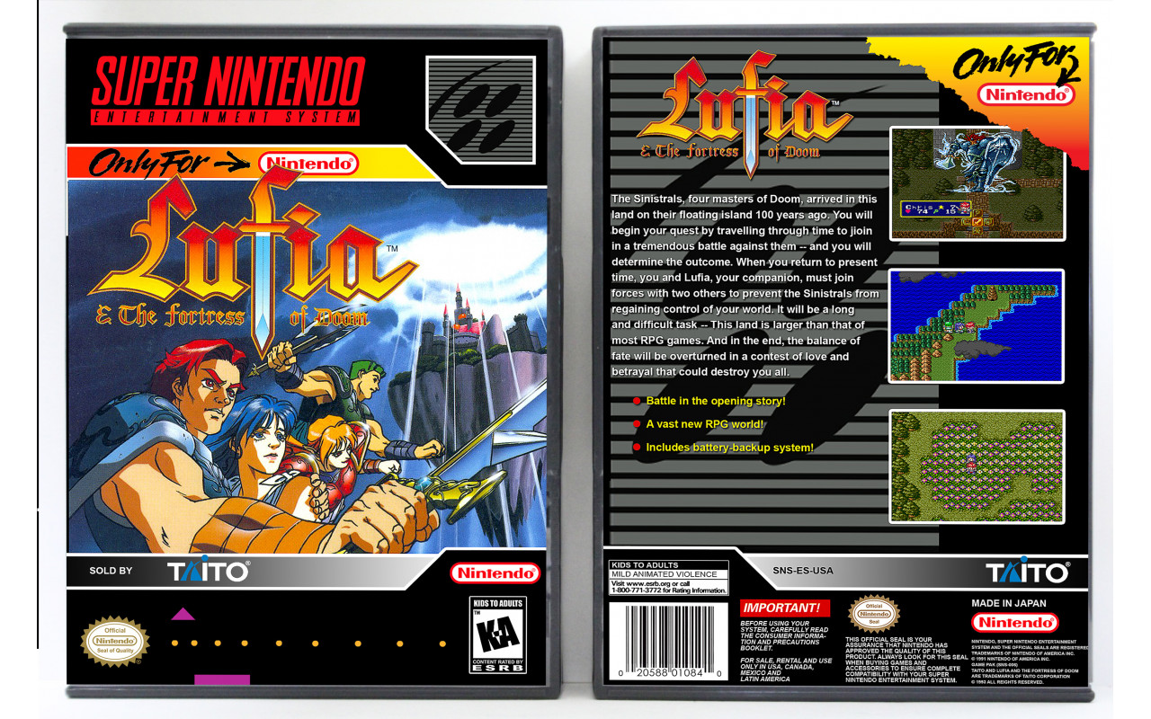 Gaming Relics - Super Nintendo - Lufia & The Fortress of Doom