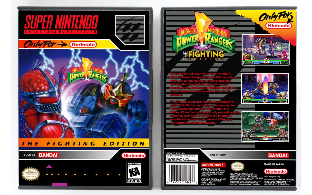 cartucho de snes kit 2 power rangers