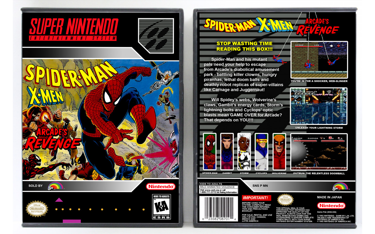 Spider-Man (SNES), Nintendo