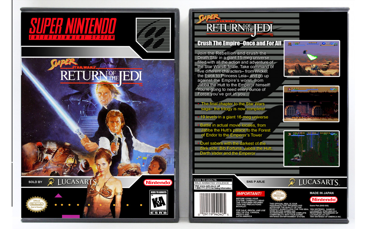 Gaming Relics - Super Nintendo - Super Star Wars: Return of the Jedi