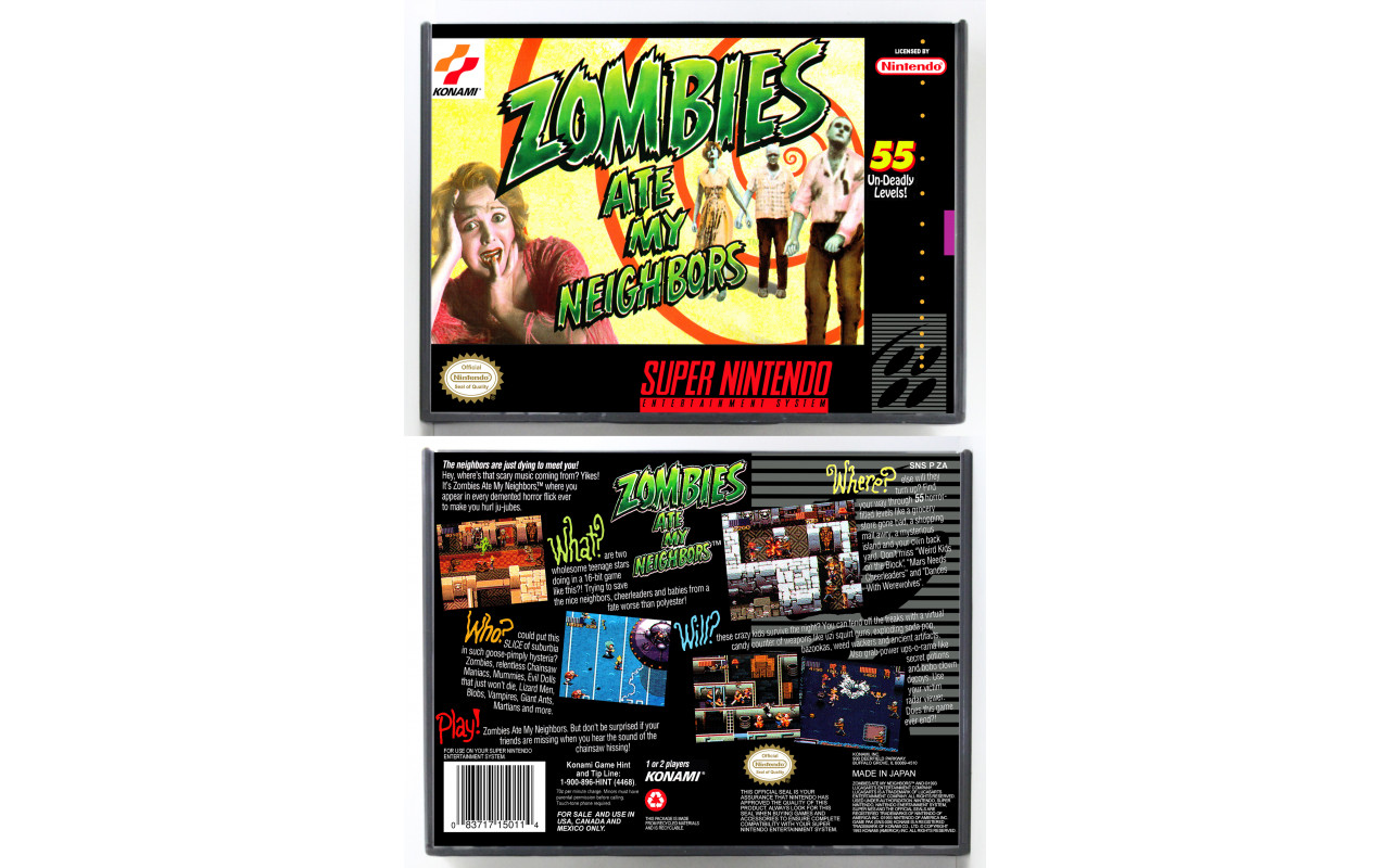 Zombies Ate My Neighbors - Retro Game Cases 🕹️
